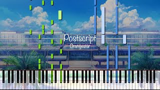 Postscript  Orangestar ピアノ アレンジ [upl. by Kciderf470]