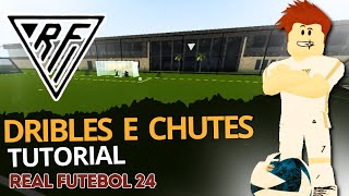 RF 24  Como fazer dribles e chutes no Real futebol 24  Roblox [upl. by Akiwak]