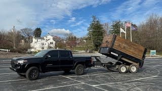 Using my NEW DUMP TRAILER for the FIRST TIME Still have a few issues to fix [upl. by Gladwin]