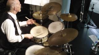 Professor Swing George Edwards plays more drum solosMOV [upl. by Elbys647]