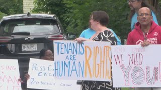 Good Cause Eviction advocates speak out in Rochester [upl. by Guinn]