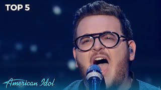 Christian Guardino Gives His PERFORMANCE OF THE SEASON American Idol [upl. by Ellerahs]