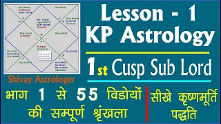 KP Astrology Course  Lesson 1  1st Cusp Sub Lord  Longevity rules Long lifeshort life [upl. by Eibo272]