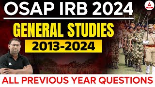 OSAP IRB Previous Year Question Paper  Generics Studies  2013  2024 PYQs by Ashok Sir [upl. by Alexio619]