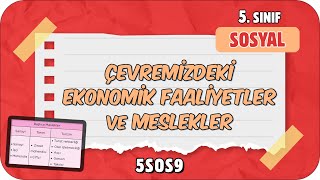 Çevremizdeki Ekonomik Faaliyetler ve Meslekler 📕 tonguçCUP 3Sezon  5SOS9 2024 [upl. by Zennie]