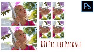 Photoshop  DIY Picture Package  print multiple images at a time [upl. by Tony]