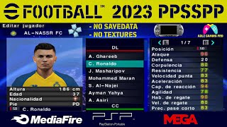 eFootball 2023 PPSSPP Chelito 19  PES 2023 PSP C19 ISO No Savedata amp No Textures Graphics 4k [upl. by Inaoj]