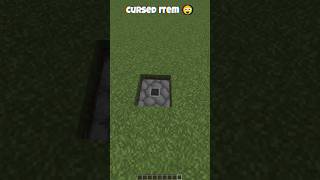 Minecraft Cursed Item 😱 MUST WATCH shorts [upl. by Reedy]