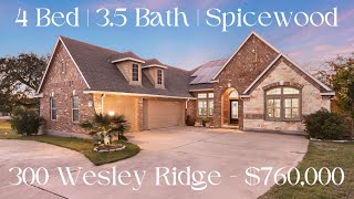 300 Wesley Ridge Dr  Lake Travis Living in Ridge Harbor  Spicewood TX Home Tour [upl. by Englebert]