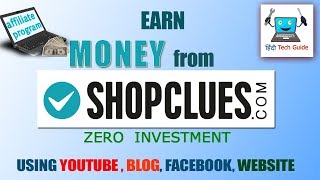 how to earn money from shopclues  shopclues affiliate marketing [upl. by Afital]