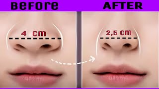 Top Exercise for Nose  Get Slim Nose  High Nose  Have Perfect amp Beautiful Nose at Home [upl. by Oinimreh]