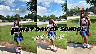 First day of school GRWM\vlog i had iss🤦🏾‍♀️lashaivlogs [upl. by Faye356]