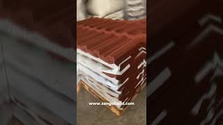 Factory Roof Inspection StoneCoated Metal Roof Tiles [upl. by Narbig570]