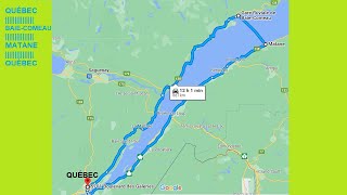 TESLA MODEL 3  RoadTrip Québec à Croisière Traversier BaieComeau vers Matane [upl. by Moir]