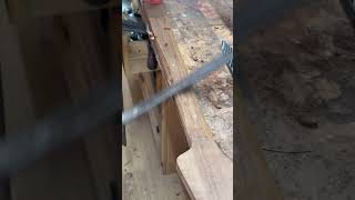 Carving a roasted maple bass neck luthier luthiery bassguitar bassist woodworking custom [upl. by Thomey845]