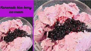 The best and easy recipe for home made blueberry ice cream [upl. by Medwin]