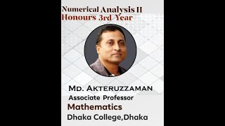 MAT306Numerical Analysis IIPower MethodLec01 MdAkteruzzaman Associate ProfessorDhaka College [upl. by Maye]