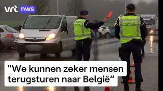 Nederland begint met controles aan grens met België en Duitsland [upl. by Brittan]