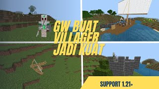 Cara Buat Villager Jadi Kuat Support MCPE 121 [upl. by Euginom]