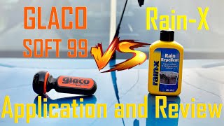 GLACO SOFT99 vs RAINX application and first comparison of the best water repellents on the market [upl. by Fulbright859]