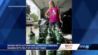 Woman fighting rare disease set to finish RAGBRAI [upl. by Anitsuga327]