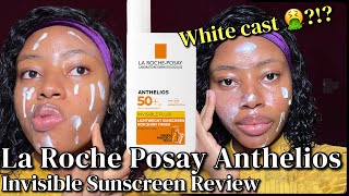 Is it worth the hype  La Roche Posay Anthelios Invisible Fluid Sunscreen Review  Sensitive skin [upl. by Gnik]