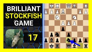 Brilliant Stockfish 17 Chess Game Kings Indian Defense Orthodox Variation Positional [upl. by Euginimod]