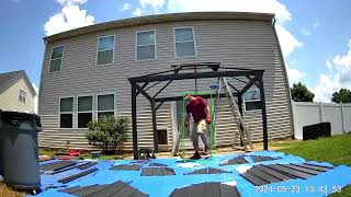 Kozyard Alexander 10x12 Gazebo assembly timelapse video [upl. by Blanch21]