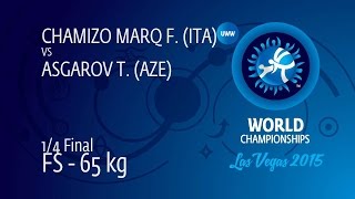 14 FS  65 kg F CHAMIZO MARQ ITA df T ASGAROV AZE 105 [upl. by Nrek]