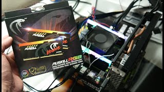 Memórias ddr3 Puskill Veneno RGB funcionando a todo vapor no kit x79 com xeon 2670 v2 [upl. by Dasa]