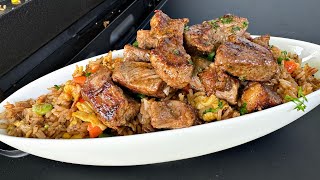 New Steak Fried Rice Recipe  Chinese Fried Rice Elevate Your Fried Rice Game [upl. by Moffit]