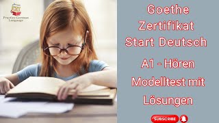 Goethe A1 Hören Modelltest Tel 1 2 amp 3 mit Antworten  Start Deutsch German Exam 2024 [upl. by Goraud]