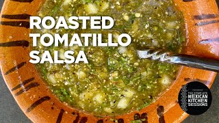 Rick Bayless Essential Salsa Roasted Tomatillo Salsa [upl. by Nylrad]