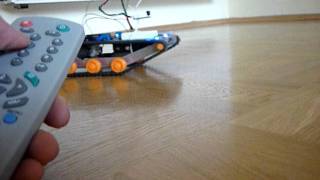 1st Robot project Microcontroller robot Arduino with infrared sensor by Björn Karpenstein [upl. by Artimas]