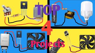 TOP 4 Electronic Projects With BD 140 Transistor [upl. by Bridie]