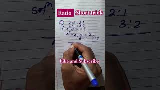 Ratio Ratio Short trick [upl. by Yatnuahs]