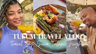 Travel Vlog Tulum Travel day Siwa Hotel Nightlife [upl. by Kravits241]