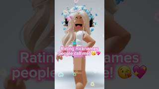 RATING NICKNAMES people call me  😁💝  roblox preppy robloxshorts shortsfeed viral fyp [upl. by Caswell]