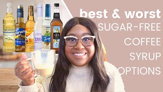 Best and worst SUGAR FREE coffee syrups  what to use and to lose  The Hangry Woman [upl. by Noneek697]