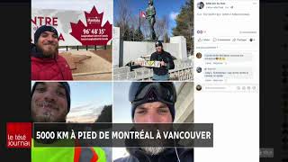 5000 km à pied de Montréal à Vancouver [upl. by Sukram]