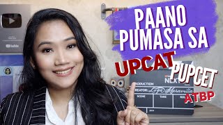 Paano pumasa sa UPCAT PUPCET atbp College Entrance Test [upl. by Rhiana]