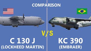 Comparison of the Embraer KC390 Vs the Lockheed Martin C130J cargo plane [upl. by Mchenry53]