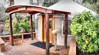 BUILDING A YURT  Day 1  Living Off Grid [upl. by Ogren99]