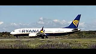 Béziers airport 737 Max 8 takeoff Listen engines CFMI LEAP1B spool up👍 [upl. by Fayola29]