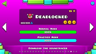 Geometry Dash  Deadlocked 100 all coins [upl. by Normi]