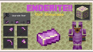 Mod Showcase  ENDERITE GEAR Higher Tier Gear amp More  Minecraft 120 [upl. by Ainolopa]