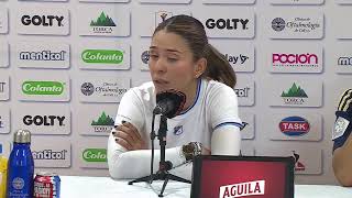 Rueda de prensa de Millonarios femenino tras su partido con América [upl. by Enneiviv395]