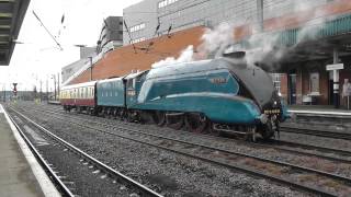 LNER A4 No 4464 Bittern at Doncaster  5Z44  Leeming Bar to Southall  9th June 2014 [upl. by Erick]