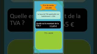 Calcul de TVA à partir du TTC [upl. by Cirdek]