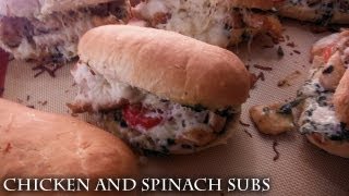 Easy Chicken amp Spinach Subs  Recipe [upl. by Goodrow]